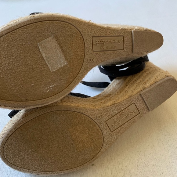 American eagle black espadrille wedges - Picture 6 of 7